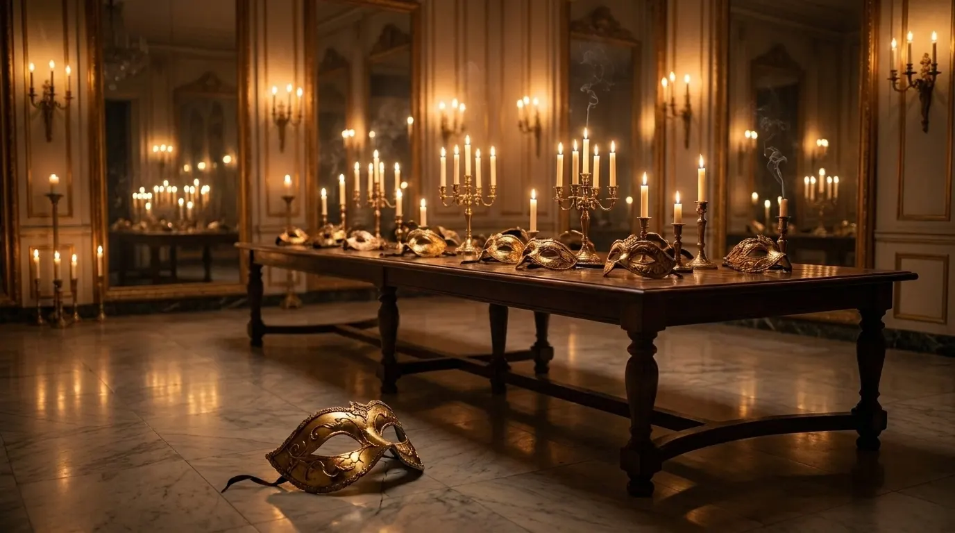 The Masked Ball, studio artwork for A Court of Thorns and Roses