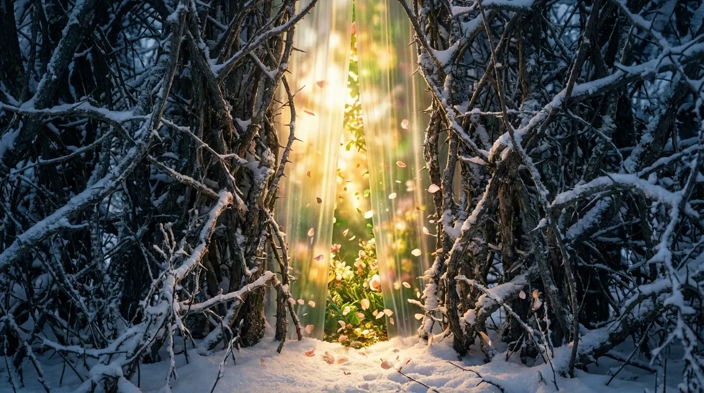 Through the Wall, studio artwork for A Court of Thorns and Roses